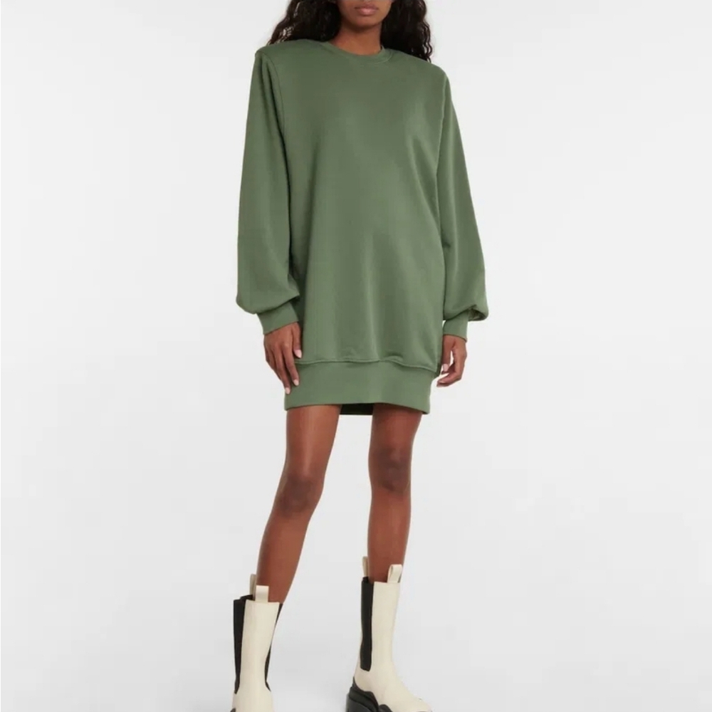 Elegant Olive Long Sleeve Dress